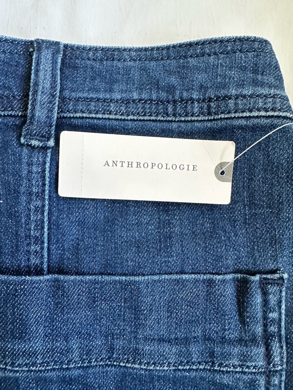 Pilcro for Anthropologie Dark Wash Carpenter Barrel Leg Jeans SZ 33 New with Tag - Picture 9 of 16